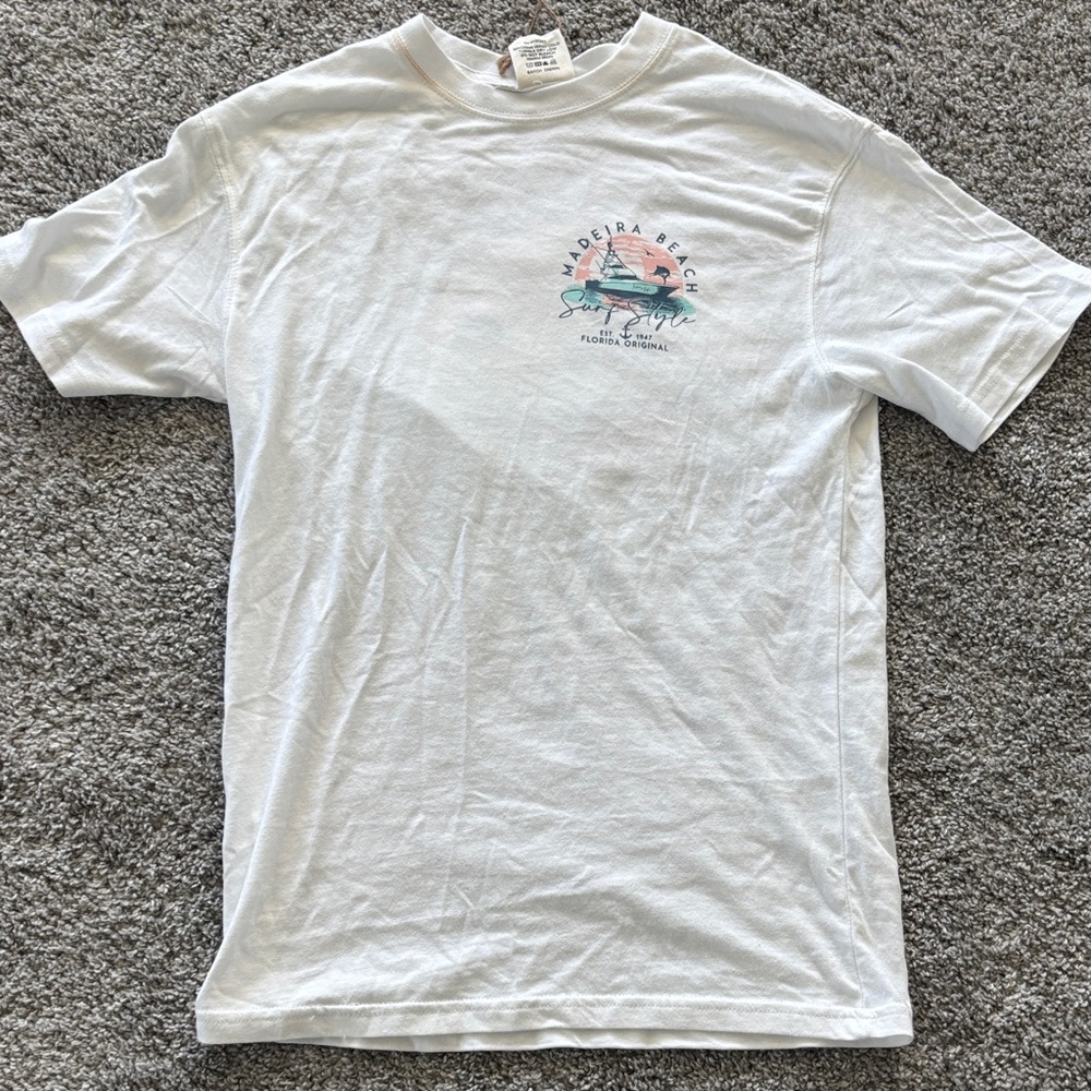 Surf Style White Madeira Beach Tee